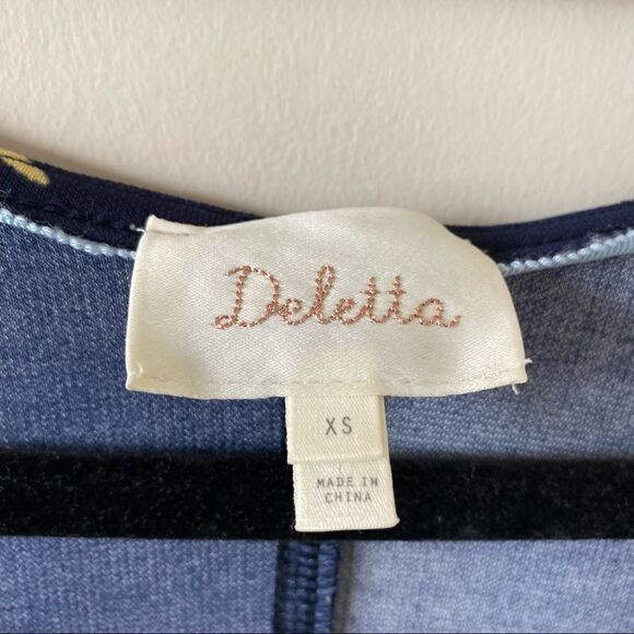 ANTHROPOLOGIE-DELETTA Bird Print Tunic Kimono - Picture 8 of 11